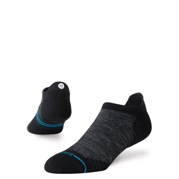Stance Light Wool Tab No Show Black Socks FreshTek A248A24LIG L 9-13 run Merino - Picture 1 of 3